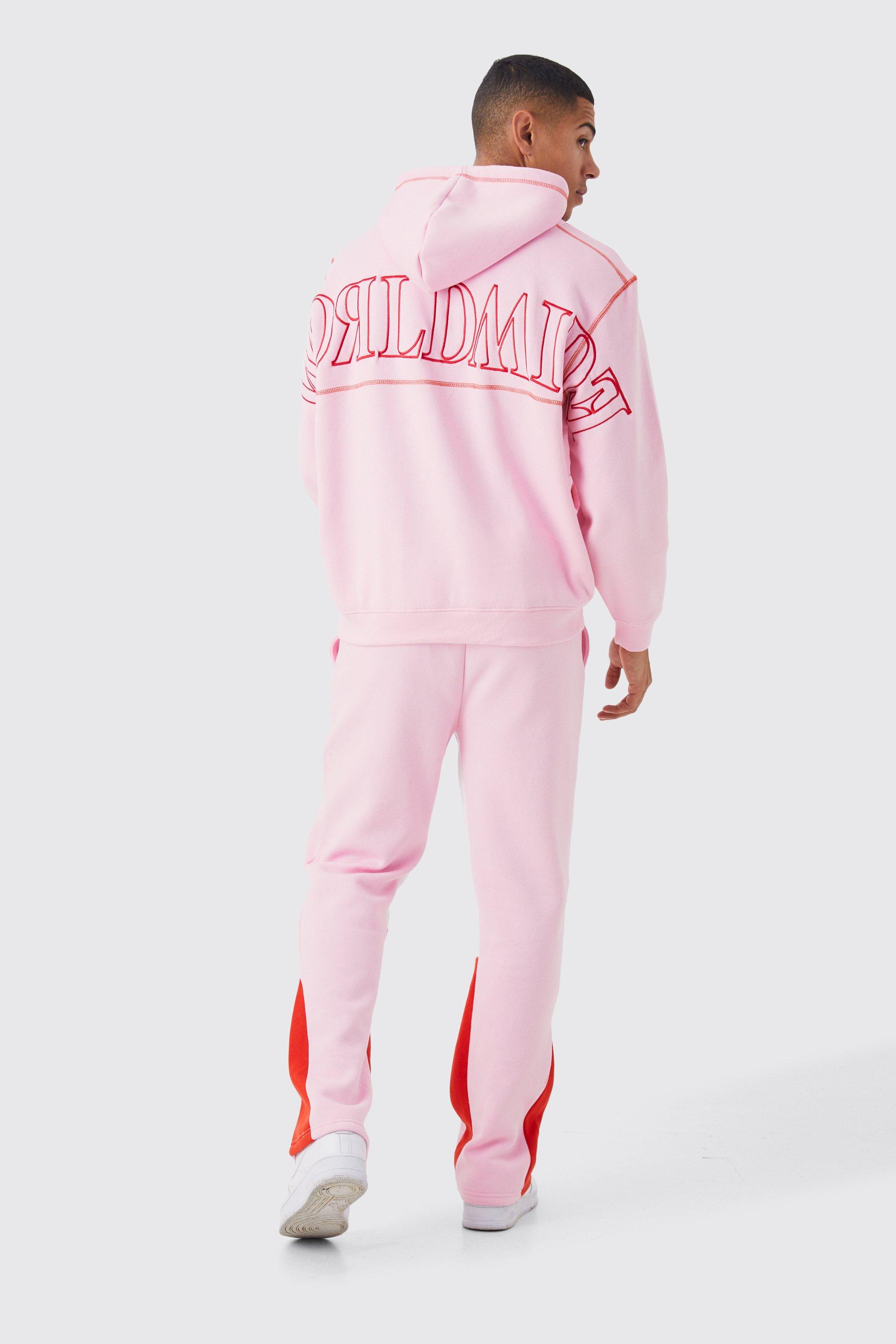 Baby pink tracksuit store mens